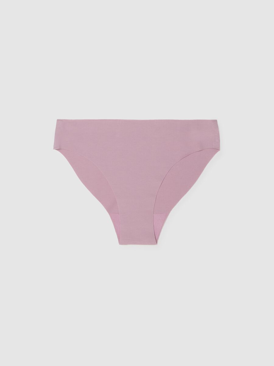 Pink Stretch Cotton Briefs Regular Fit_4