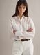 White Oversized Fit Lyocell Blend Shirt_1