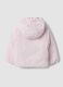 Reversible Ultralight Pink and Red Hooded Zip Jacket for Girls_3