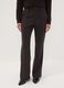 Brown stretch-viscose straight-fit trousers_1