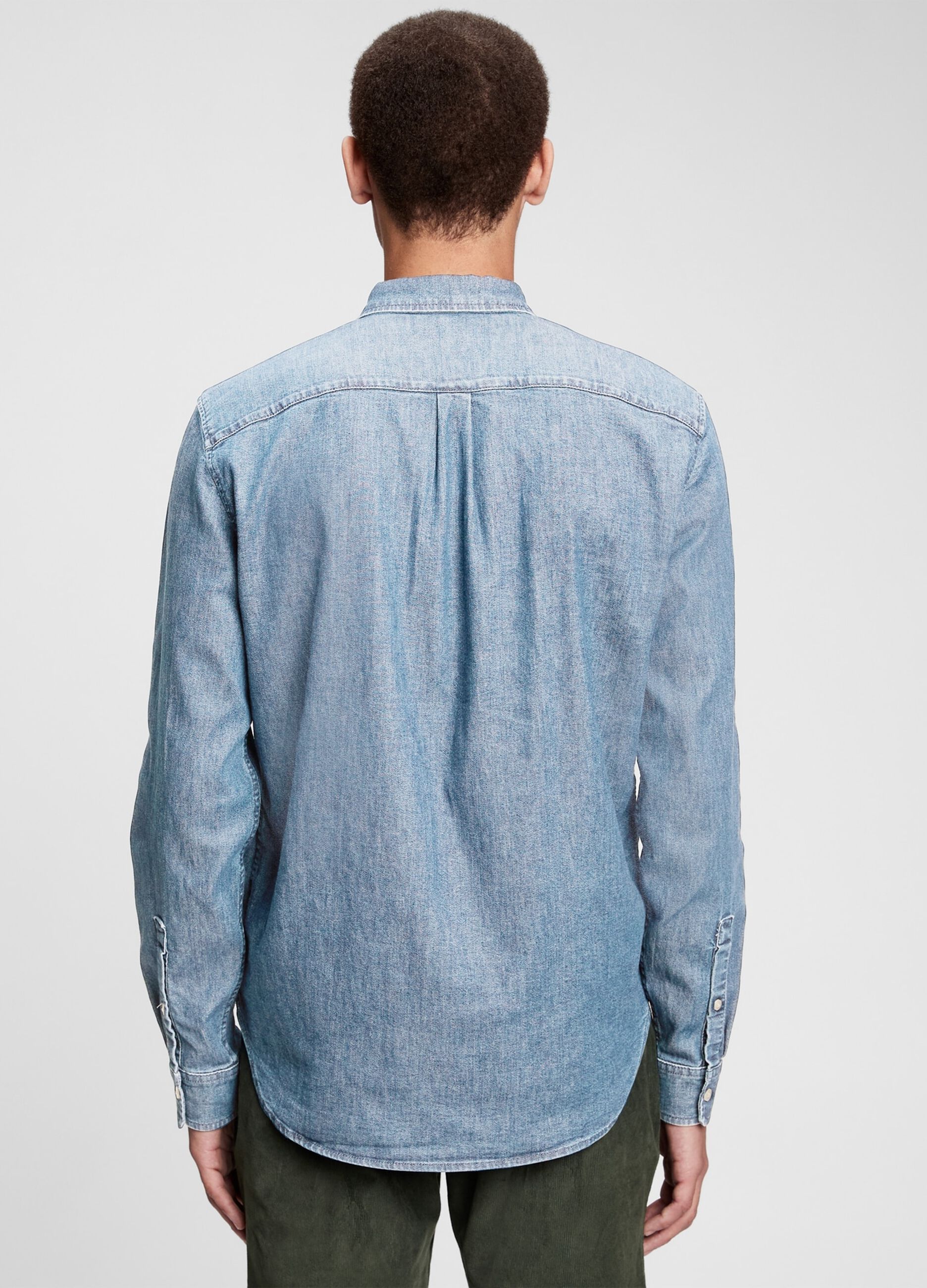 Denim shirt with pocket