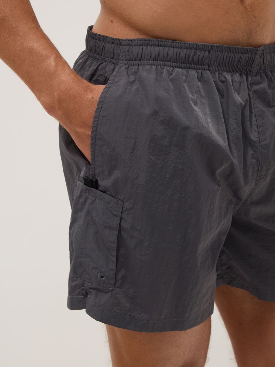 Boxer mare grigio con vita elasticizzata_3