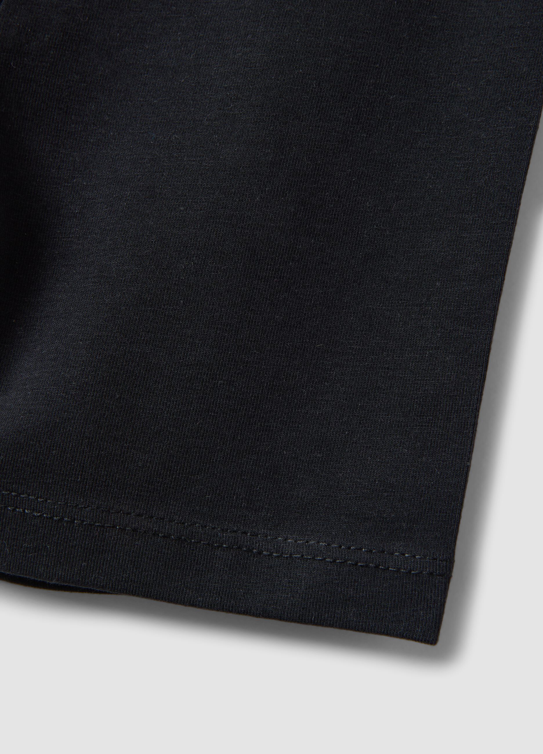 Blue organic cotton shorts
