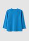 Blue organic cotton T-shirt with puppy print for baby boy_1