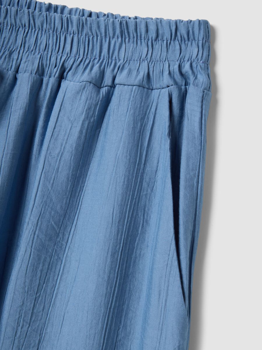 Light blue viscose-blend palazzo trousers_5