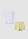 Girls' regular fit multicolour pure cotton t-shirt and shorts set_1