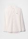 GAP Kids Long Sleeve White Linen and Cotton Shirt_4