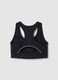 Black breathable stretch sports bra ALTAVIA STUDIO_5