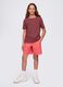 Orange shorts in stretch cotton_0