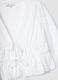 White pure cotton blouse regular fit with ties_5
