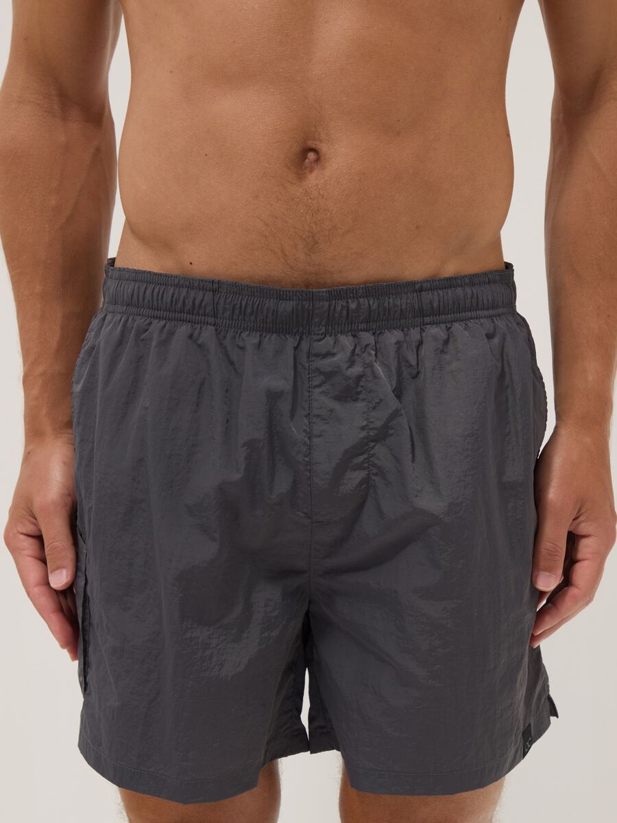 Boxer mare grigio con vita elasticizzata_1