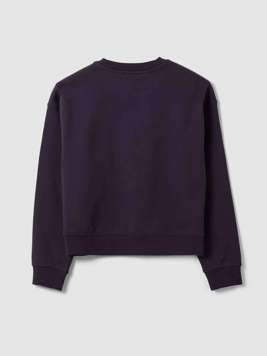 Felpa viola in misto cotone a girocollo regular fit_2