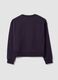 Purple cotton-blend crew-neck sweatshirt, regular fit_2