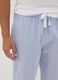 Blue striped organic cotton pyjama trousers_3