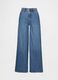 Cotton Flared Denim Trousers_0