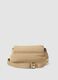 Beige crossbody bag with flap and adjustable strap_2