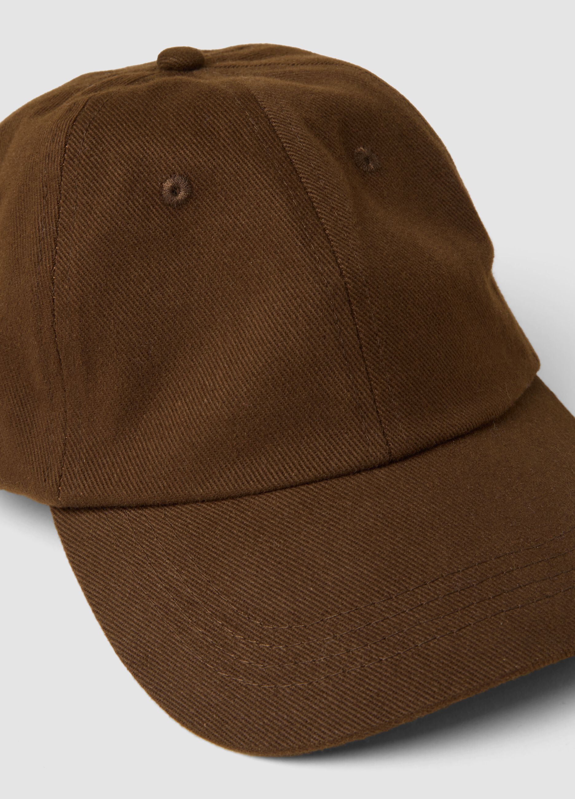 Brown pure cotton baseball cap