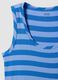 Blue striped stretch viscose tank top_5