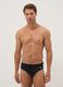Blue stretch swim briefs_0