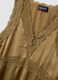 Brown viscose-blend lace top_5