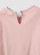 Pink organic cotton T-shirt with leopard print for baby girl_3