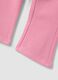 Pink organic stretch-cotton flared trousers for baby girl_2