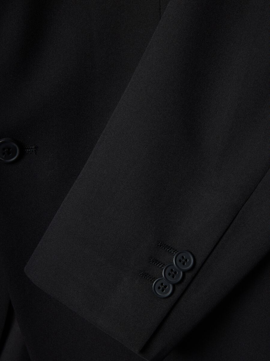 Blazer monopetto nero slim fit_5