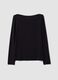 Black stretch viscose slim-fit T-shirt_5