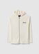 White Ribbed Knit Hoodie_5