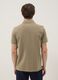 Beige short-sleeve organic cotton polo shirt, regular fit_3