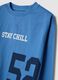 Blue pure organic cotton crew-neck pyjamas_2