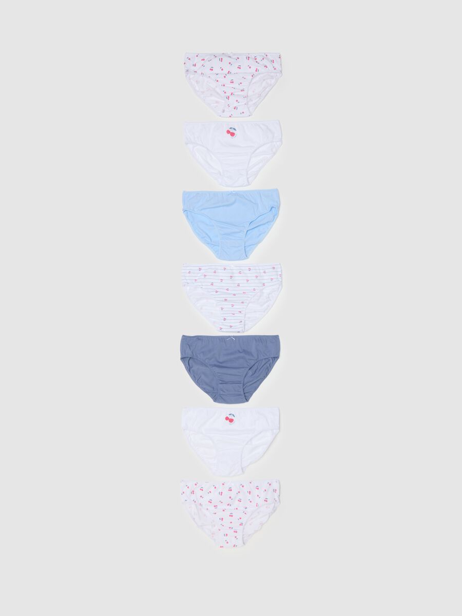 Girls' multicolour cotton briefs multipack - regular fit_0