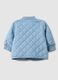 Regular fit blue quilted baby jacket_3
