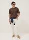 Brown pure cotton relaxed-fit T-shirt_1