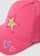 Girls' Pink Pure Cotton Hat with Embroidered Star_2
