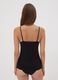 Black stretch viscose vest top with deep V-neck lace trim_2