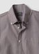 Brown striped cotton-blend button-down collar easy-iron regular-fit shirt_6