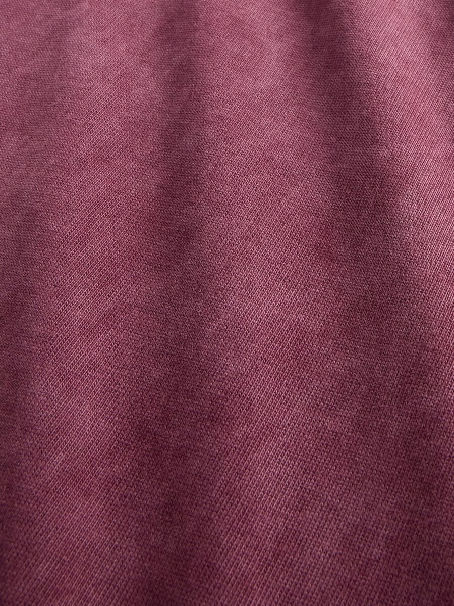 Long sleeve purple cotton top_4