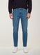 Light blue slim-fit cotton and viscose blend jeans_1