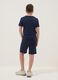 Boys&rsquo; blue pure cotton shorts, relaxed fit_1