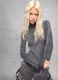 Full-Zip Ribbed Knit Vintage Grey_4