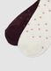 Three-pack of multicolour short polka-dot socks in stretch organic cotton_2