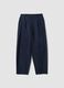 Blue stretch cotton trousers_4