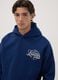 Blue cotton-blend hoodie with Lakers print_3