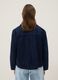 Blue regular fit pure cotton denim jacket with pockets_2