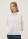 White stretch-cotton top with soft funnel neck_2