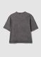 Grey pure cotton oversized T-shirt with teddy bear print_5