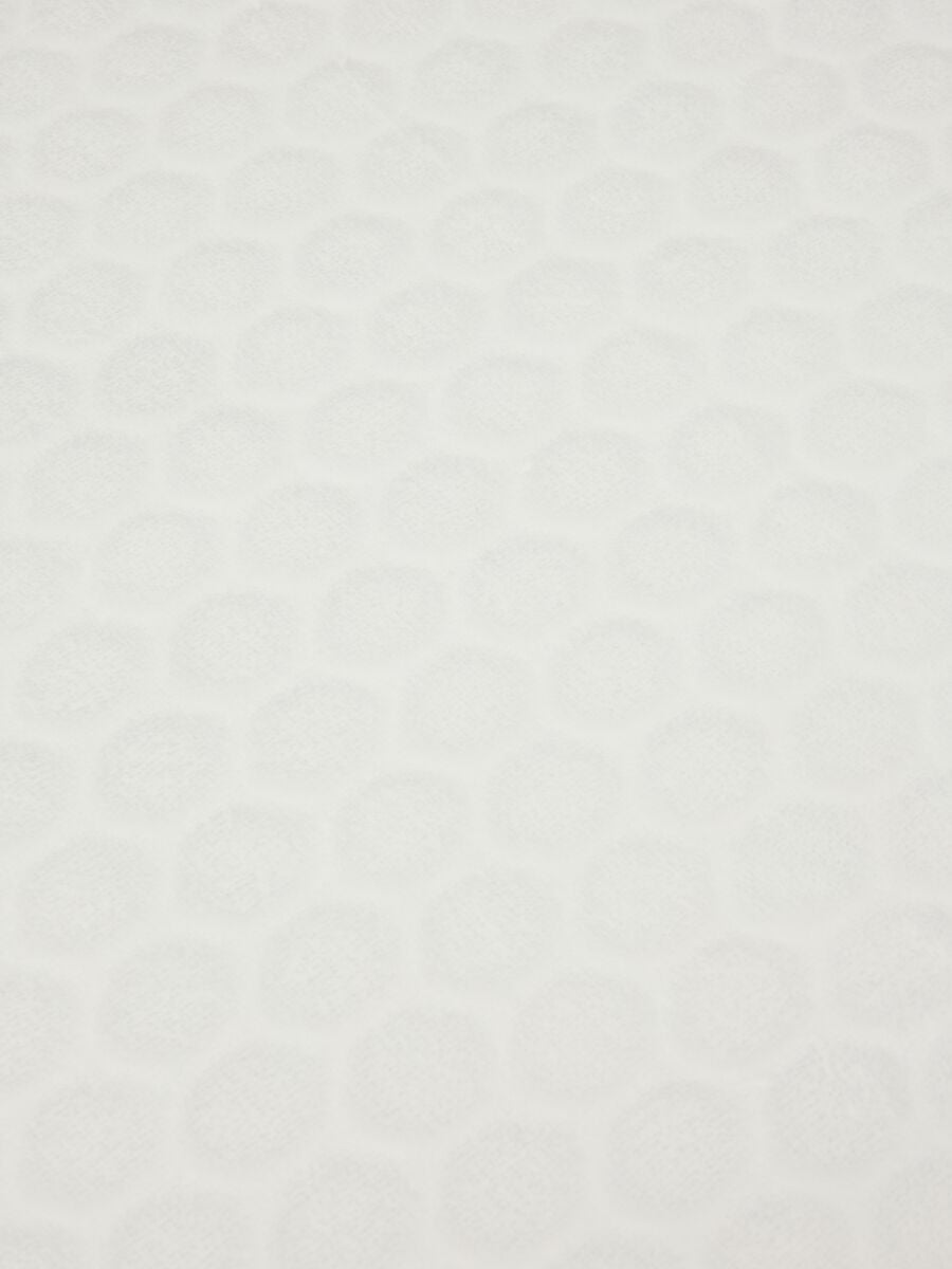 White organic cotton crib blanket for newborns_1