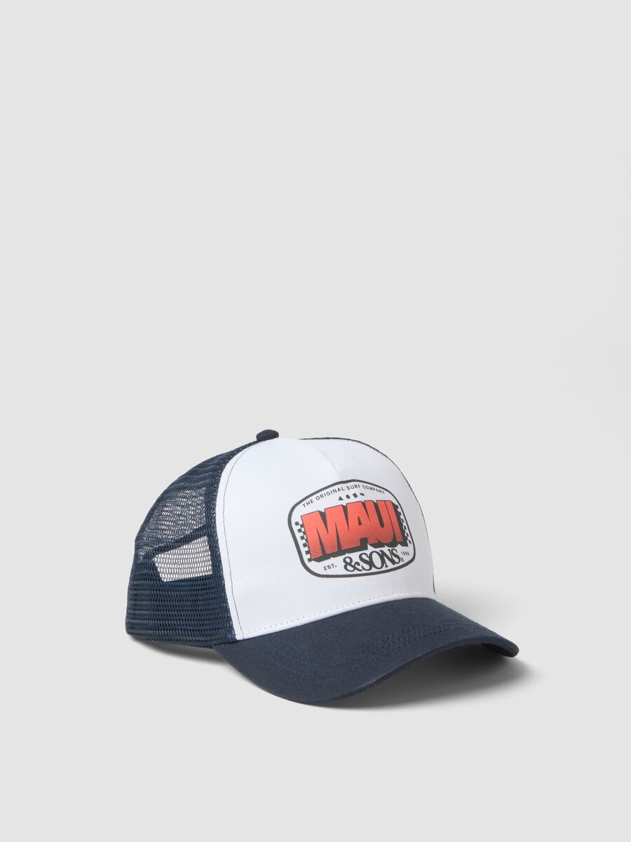 Multicolour pure cotton baseball cap_0