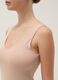 Beige deep V regular fit tank top_3